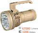 Acebeam Rechargeable Handheld Spotlight LED IP68 with Maximum Brightness 67lm Copper