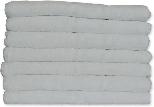 Mattex Ξενοδοχειακή Πετσέτα Προσώπου 100x50 εκ. Λευκή Μαίανδρος