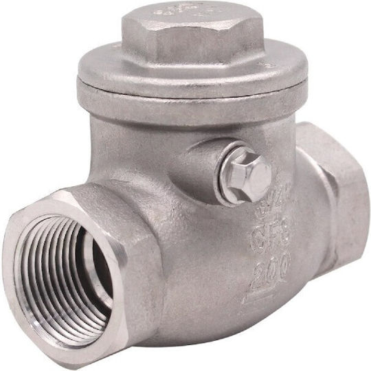 Βαλβίδα Αντεπιστροφής Κλαπέ Inox 316 Cf8m 3/4'' Oem