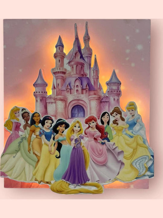 3D Kinder Wandlampen Disney Prinzessinnen