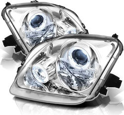 Junyan Μπροστινά Φανάρια Angel Eyes για Honda Prelude 1997-2001 2τμχ