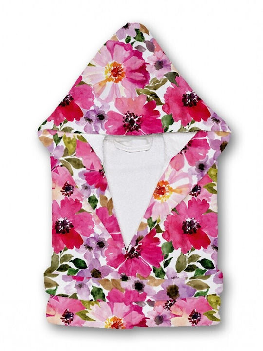 Carmel Μπουρνούζι με Κουκούλα Floral 400gr/m²
