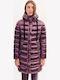 Damen Puffer Jacke für Winter Cherry
