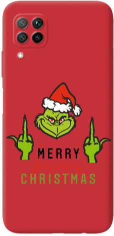 Huawei P40 Lite Merry Christmas44 Red Colored Silicone Tpu Θήκη