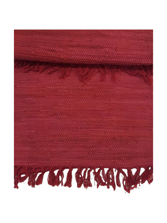 Natural Home Χαλί Βαμβακερό 60x120cm Κοκκινη
