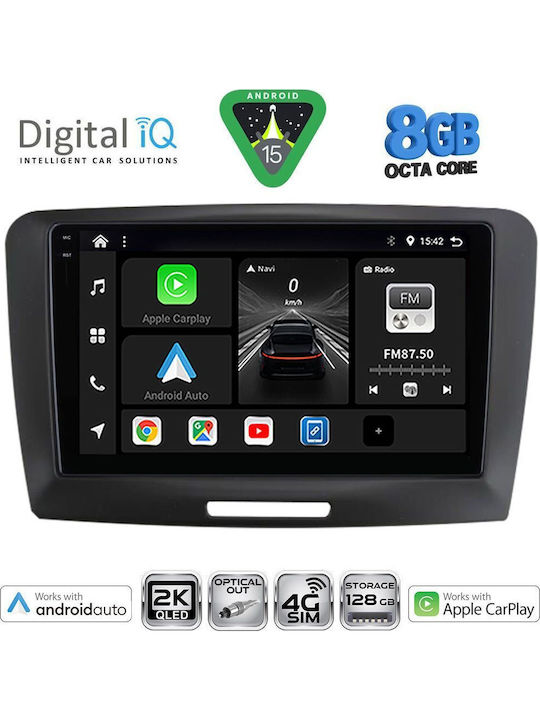 Digital IQ Car Audio System for Skoda Superb 2008-2015 (Bluetooth/USB/WiFi/GPS/Apple-Carplay/Android-Auto) with Touch Screen 9"