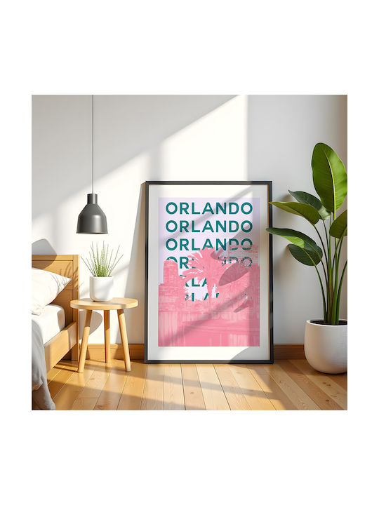 Poster Orlando Pop Art Pst25512 30cm x 40cm Fra...