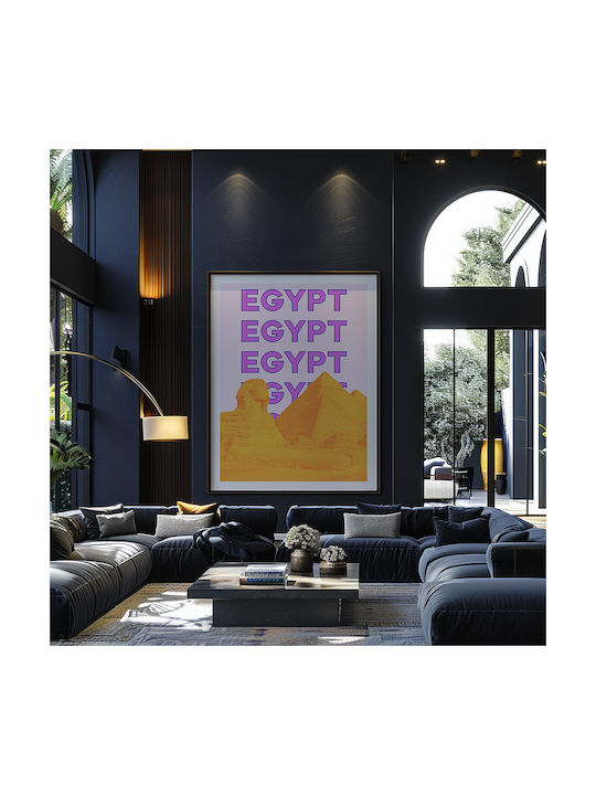 Poster Egypt Pop Art Pst25518 60cm X 90cm Μαύρη Ξύλινη Κορνίζα