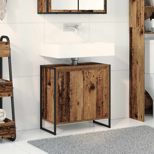 vidaXL Πάγκος χωρίς Νιπτήρα Μ60xΒ30xΥ60cm Παλιό Ξύλο
