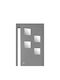 5Five Square Bathroom Mirror made of Metal 20x20cm