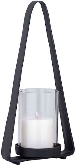 InTheBox Tabletop Metallic Lantern Black 49x14x23cm