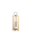 InTheBox Tabletop Metallic Lantern Gold 20x20x66cm