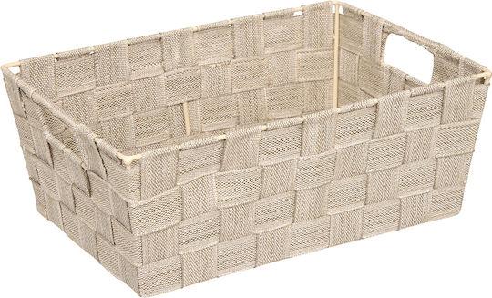 5Five Καλάθι Αποθήκευσης Υφασμάτινο Μπεζ 28x20x11cm
