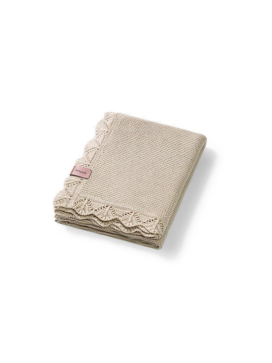 Babyono Blanket Nursery Swaddling Blankets Bamboo Beige 75x100cm