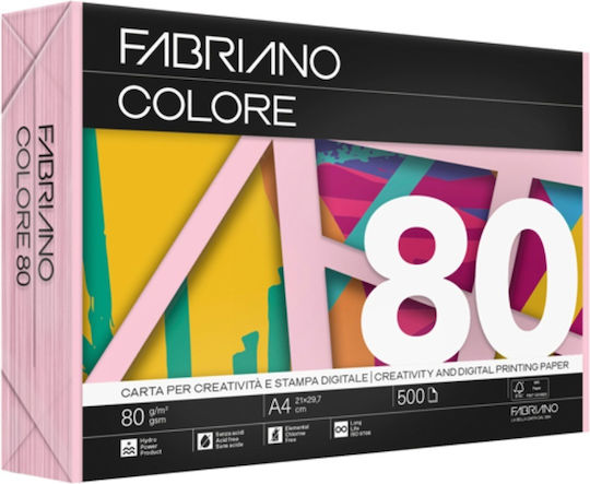 Fabriano Χαρτί Εκτύπωσης A3 80gr/m² 250 φύλλα Ροζ
