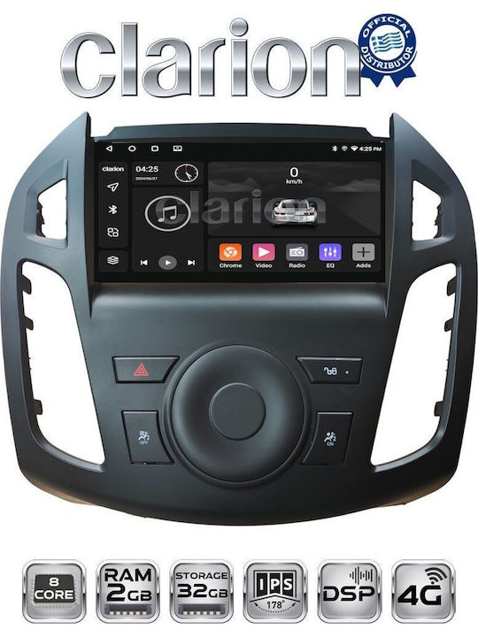 Clarion Ηχοσύστημα Αυτοκινήτου για Ford Transit Connect 2013 > 2017 (Bluetooth/USB/WiFi/GPS/Apple-Carplay/Android-Auto)