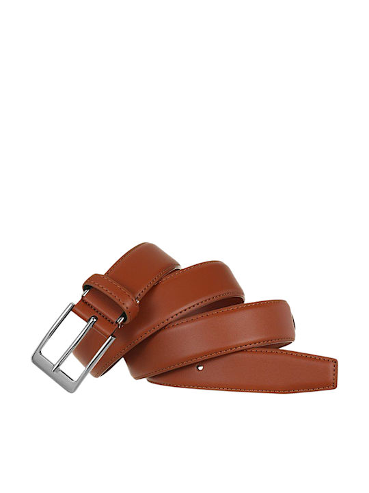 Men's Belt Leather Tabac Brown