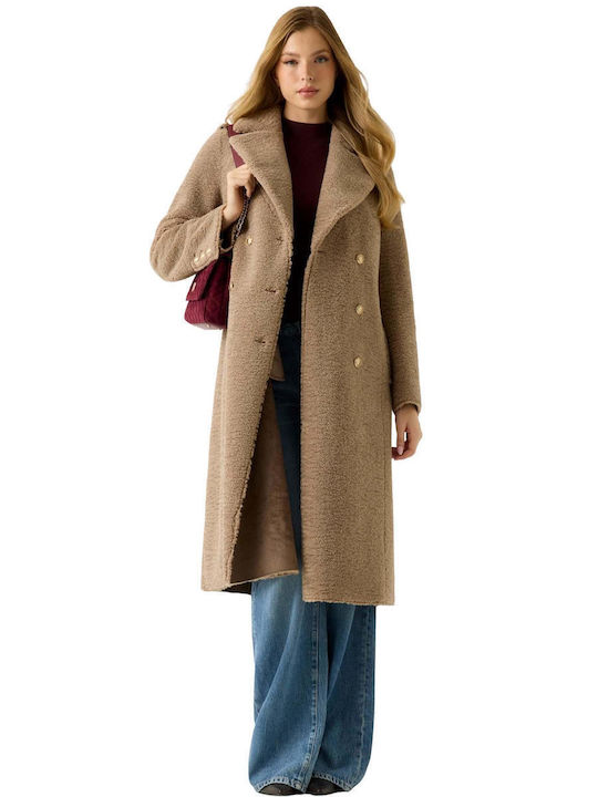 Guess Women's Taba Coat with Fur Details