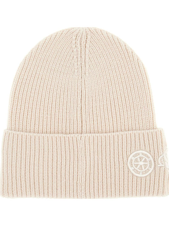 Beanie Beanie Knitted in Beige color