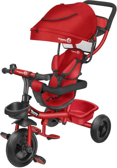Vitamina G Vitamina G Kinderdreirad Wandelbar mit Elterngriff 5 in 1 für 10 Monate Rot