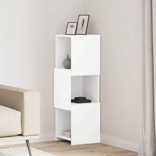 Büroaufbewahrungsschublade und -schrank Holzweiß 30,5x30x95cm