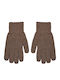 Men's Knitted Touch Gloves Brown