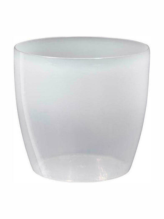 Übertopf Kunststoff Transparent mit Gestell 14x14εκ.
