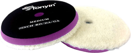 Tonyin Tp03a Wool Polish Pad 5” Medium – Τρύπα – Γούνα Γυαλίσματος Μεσαίας Κοπής