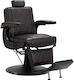 Barber Equipment Barber Chair Brown with Adjustable Height and Hydraulic Lifting