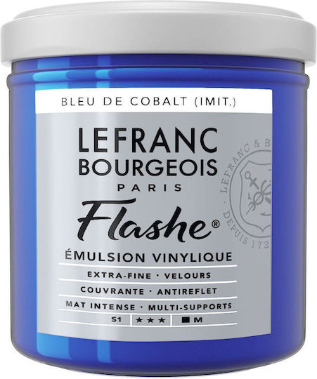 Lefranc & Bourgeois 125ml Flashe Acrylic 064 Series 1 Cobalt Blue Hue
