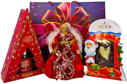 Christmas Delight Package Room Freshener Angel-shaped Fir Tip Heidi Chocolate Santa Claus In A Gift Bag