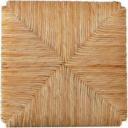 Wooden Seat 37x37cm Brown
