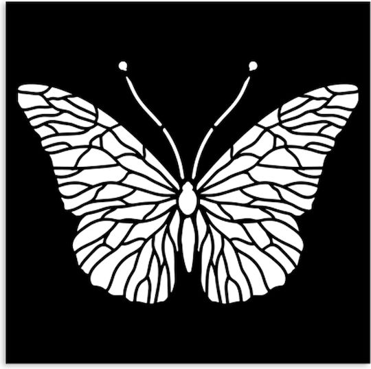 Thick Stencil Stamperia 12x12cm Quiet Days Butterfly