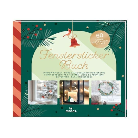 Reusable Christmas Window Stickers Moses