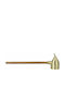 Raeder Christmas Metallic Gold Candlestick 19x5.2cm