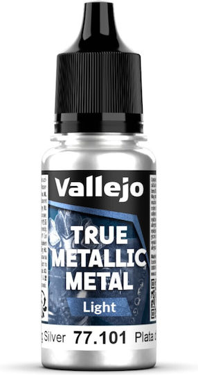 Acrylicos Vallejo Modellbau Farbe Sterling Silver 18ml