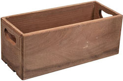 Maxdeco Wooden Brown Small Crate 27x11x11cm