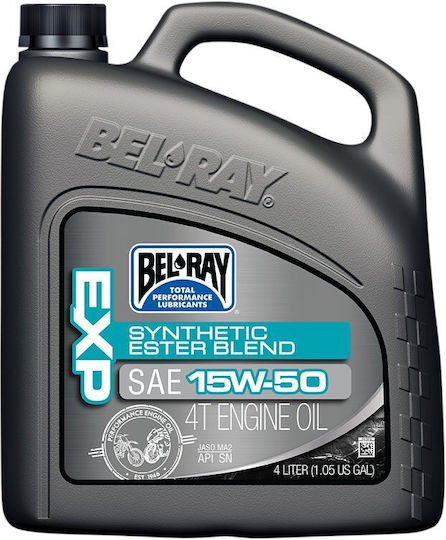 Bel-Ray Motorcycle Oil for Four-Stroke Engines 15W-50 4lt