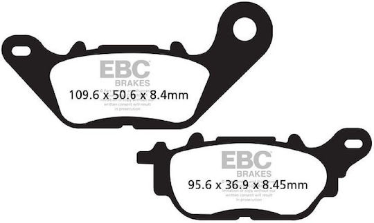 Plăcuțe De Frână Ebc Crypton-x135 T110 Ybr125 07-16 Partea Din Față Nmax Spate Sfa 464