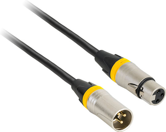 Професионален Аудио Кабел XLR Мъжки XLR Женски 5m 18-5593 BST