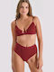 Milena by Paris Underwear Set with Bralette & String Burgundy