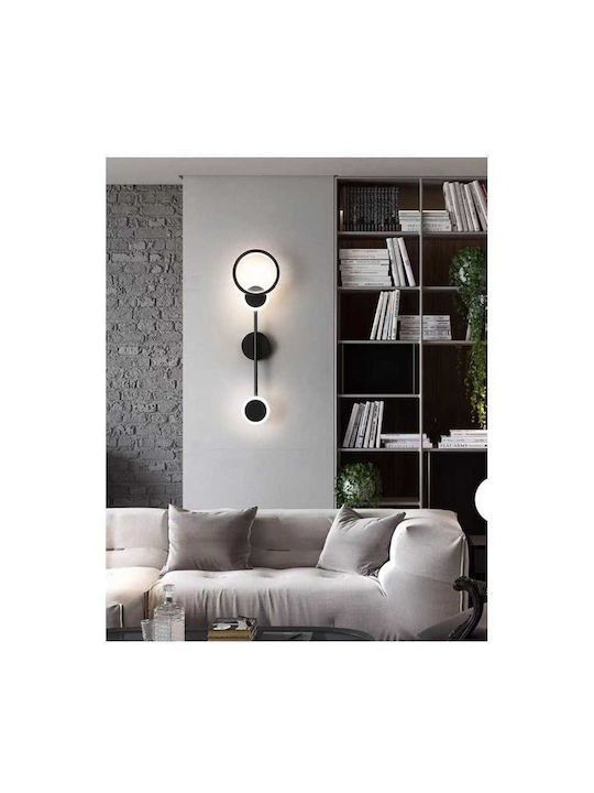 Lightplanet Φωτιστικό Τοίχου με Ενσωματωμένο LED Μαύρο