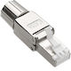 Rj45 Cat6a Stp Shielded Self-terminating Connector Emtex Emt-tl6a-stp
