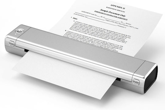 M08F Black and White Thermal Printer Silver Letter Version