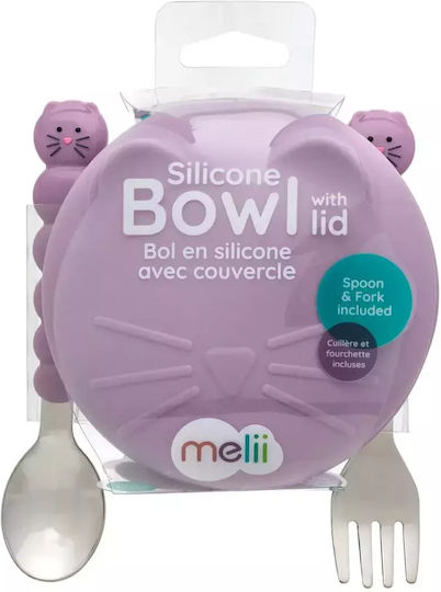 Melii Baby Food Bowl made of Silicone Purple