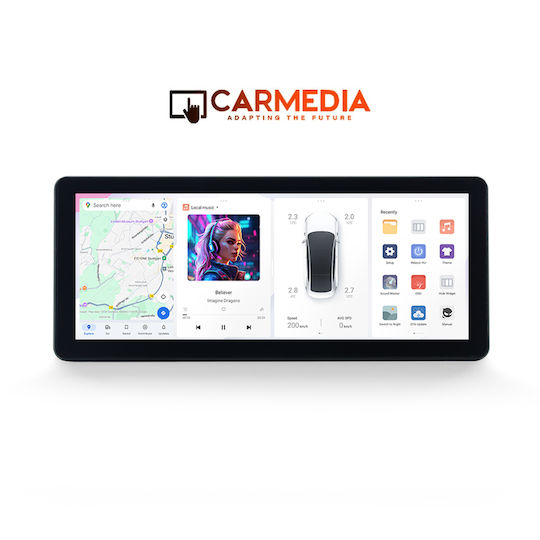 Carmedia Car Audio System for BMW X3 (E83) 2003-2010 (Bluetooth/USB/WiFi/GPS/Apple-Carplay/Android-Auto) with Touch Screen 12.3"