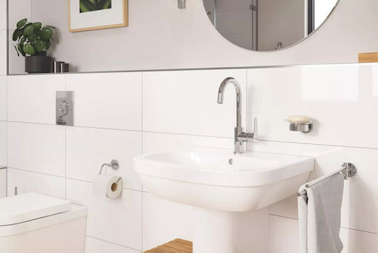 Grohe Rail Баня Двойна Подов с винтове Сребрист