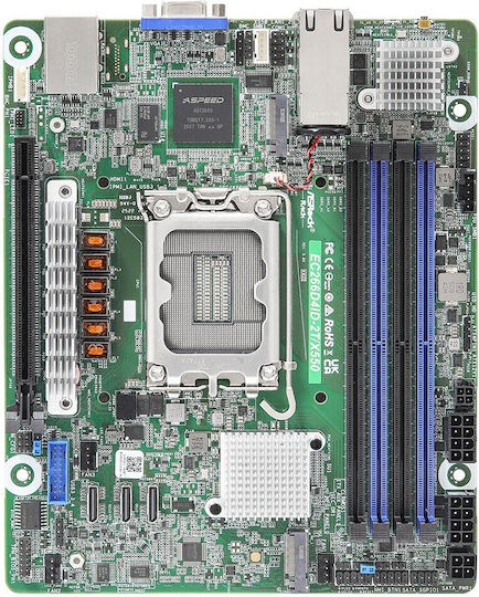 ASR EC266D4ID-2T/X550 Motherboard Mini ITX with Intel 1700 Socket