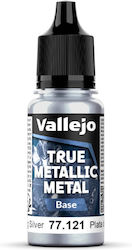 Acrylicos Vallejo Model Making Paint Sterling Silver 18ml