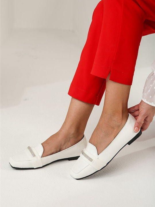 Women's Moccasins in White Color